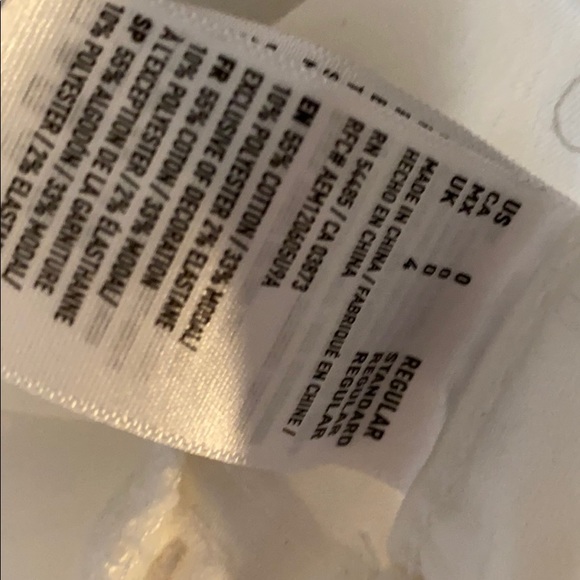 All white american eagle jegging jeans size 0 - Picture 3 of 6